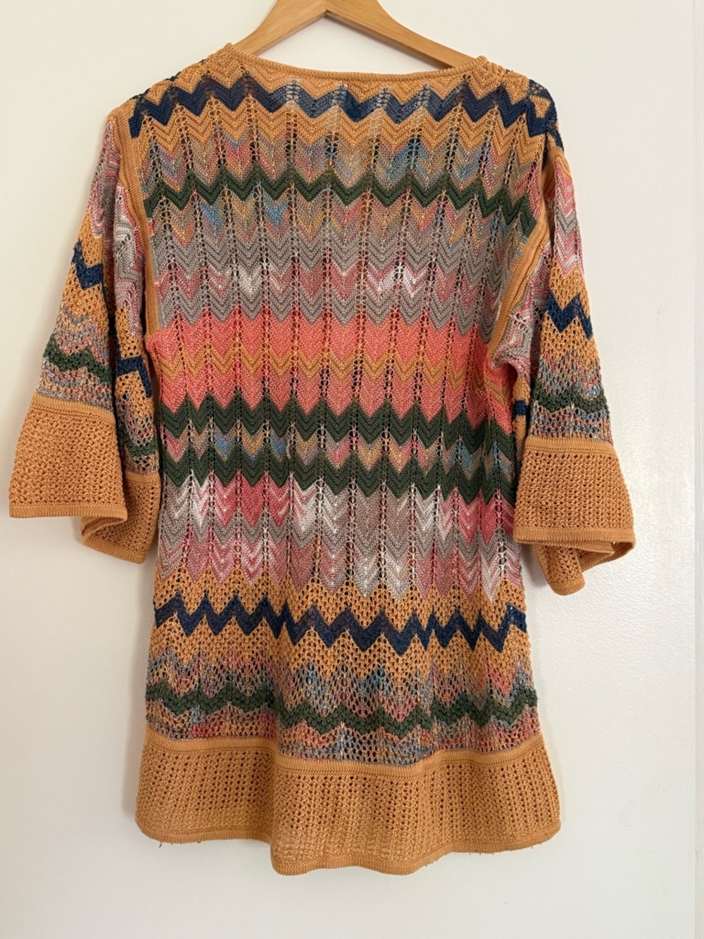 Missoni Multicolor Zigzag Knit Tunic in Mustard Accent - Picture 3 of 16